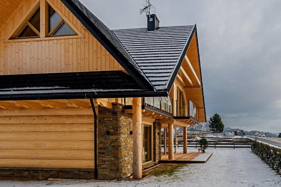 Eco Dom Z Sauna- Pasja II View,Lake & Ski Vila Kluszkowce Exterior foto